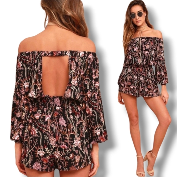 LIKE NEW Free People Pretty and Free Romper. Size Large - Picture 2 of 3